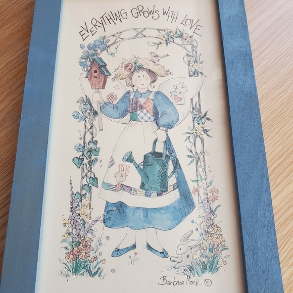 Vintage Everything grows by Barbara Mock reproduced print 1995 - Picture 3 of 7